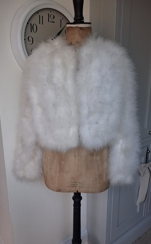 Giacca piuma vintage struzzo