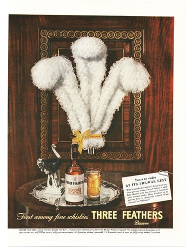 Stampa whisky tre - piume, 1945